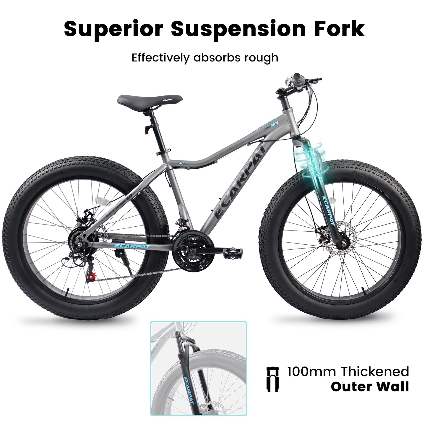 26 Inch Mountain Bike with Steel Frame Disc Brake
