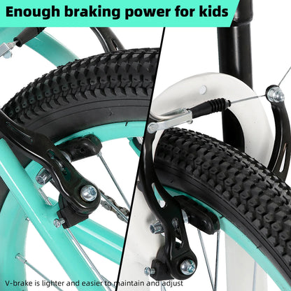 20 Inch Kids Mountain Bike with Dual Handbrakes and Kickstand ﻿