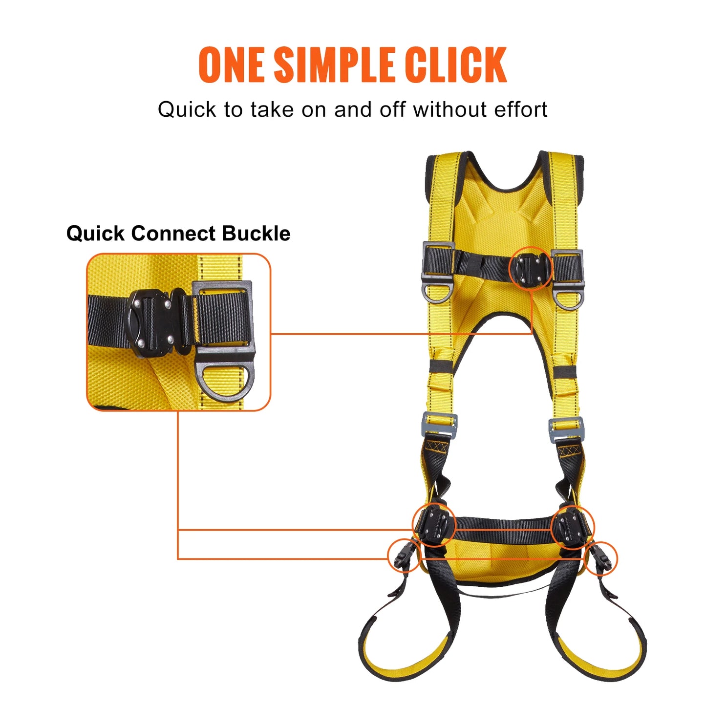 Detachable Full Body Safety Harness