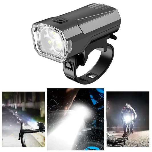 Waterproof and Rechargeable Bike Front Light USB