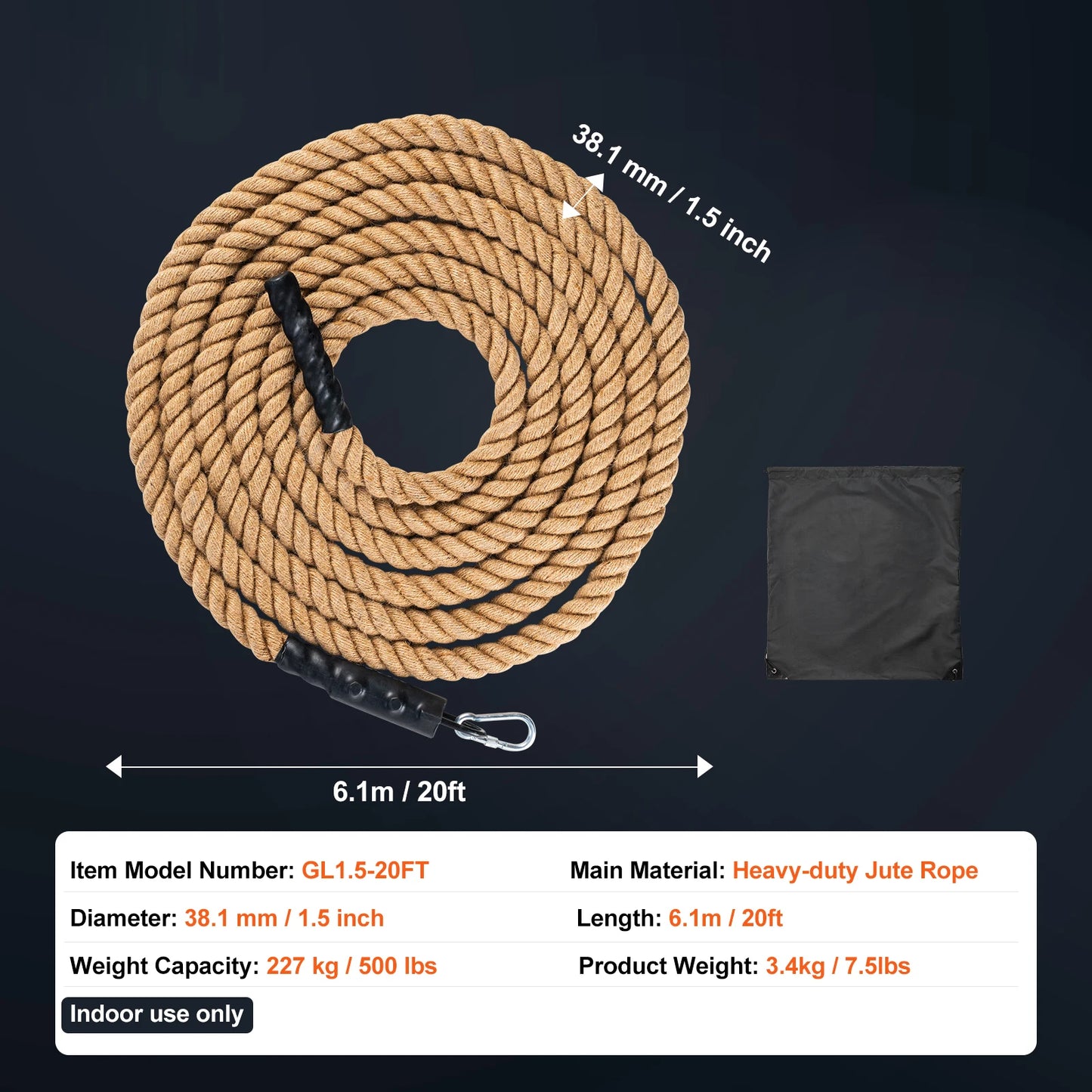 10ft Climbing Rope for Adults