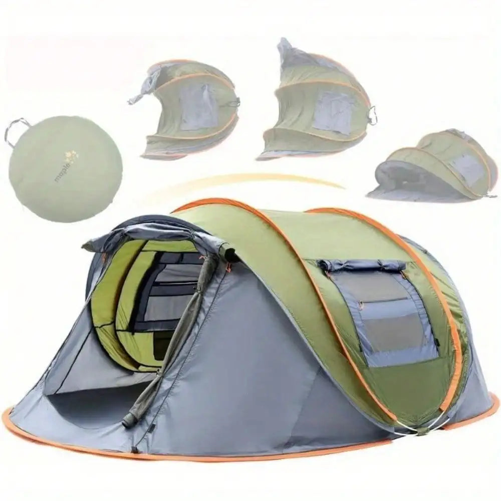 4-Person Easy Pop Up Tent with 2 Doors