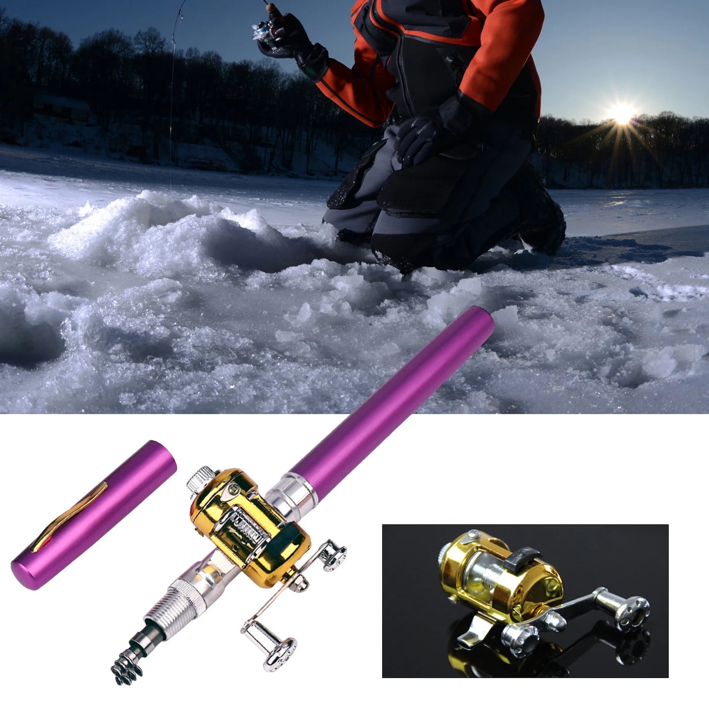 Mini Fishing Rod for Fishing Enthusiast Collectors