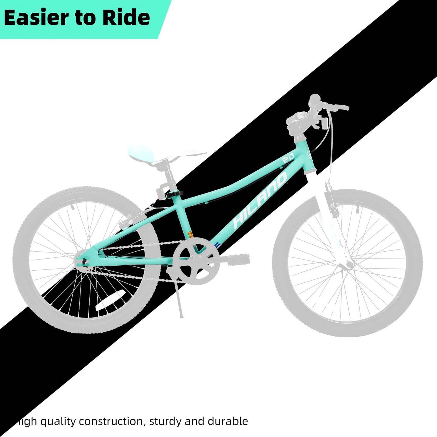 20 Inch Kids Mountain Bike with Dual Handbrakes and Kickstand ﻿