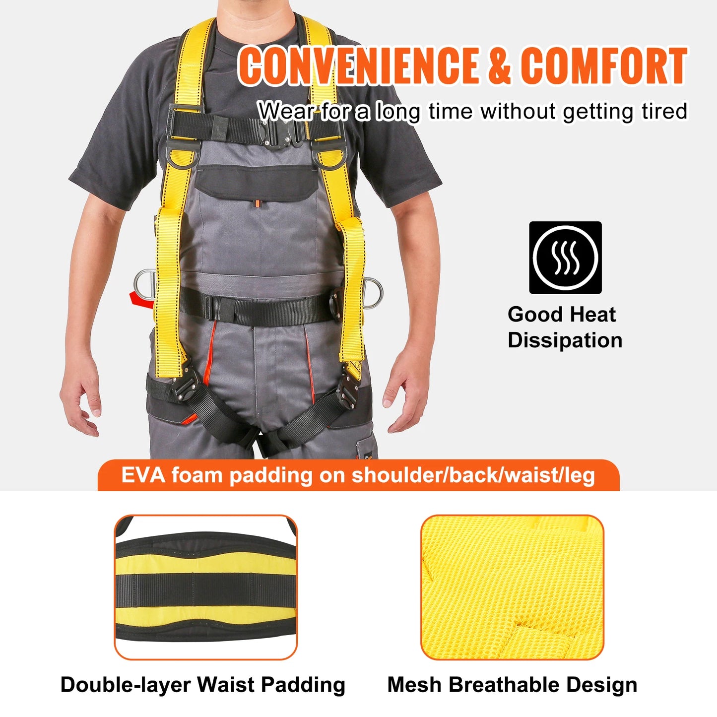Detachable Full Body Safety Harness