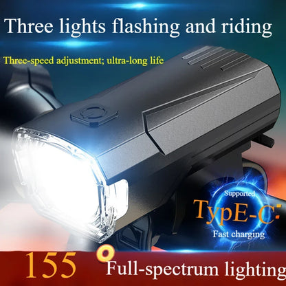 Waterproof and Rechargeable Bike Front Light USB