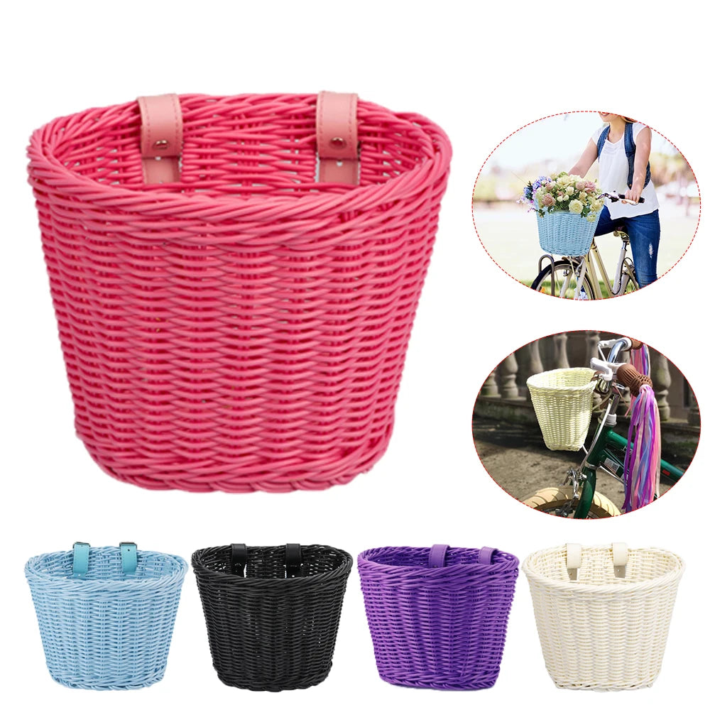 Hand Woven Bicycle Front Basket