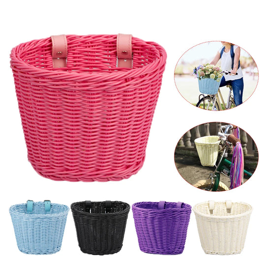 Hand Woven Bicycle Front Basket