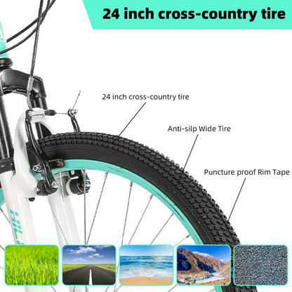 20 Inch Kids Mountain Bike with Dual Handbrakes and Kickstand ﻿