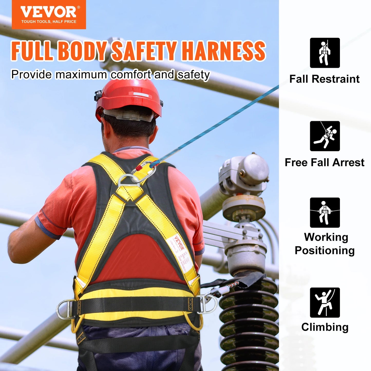 Detachable Full Body Safety Harness