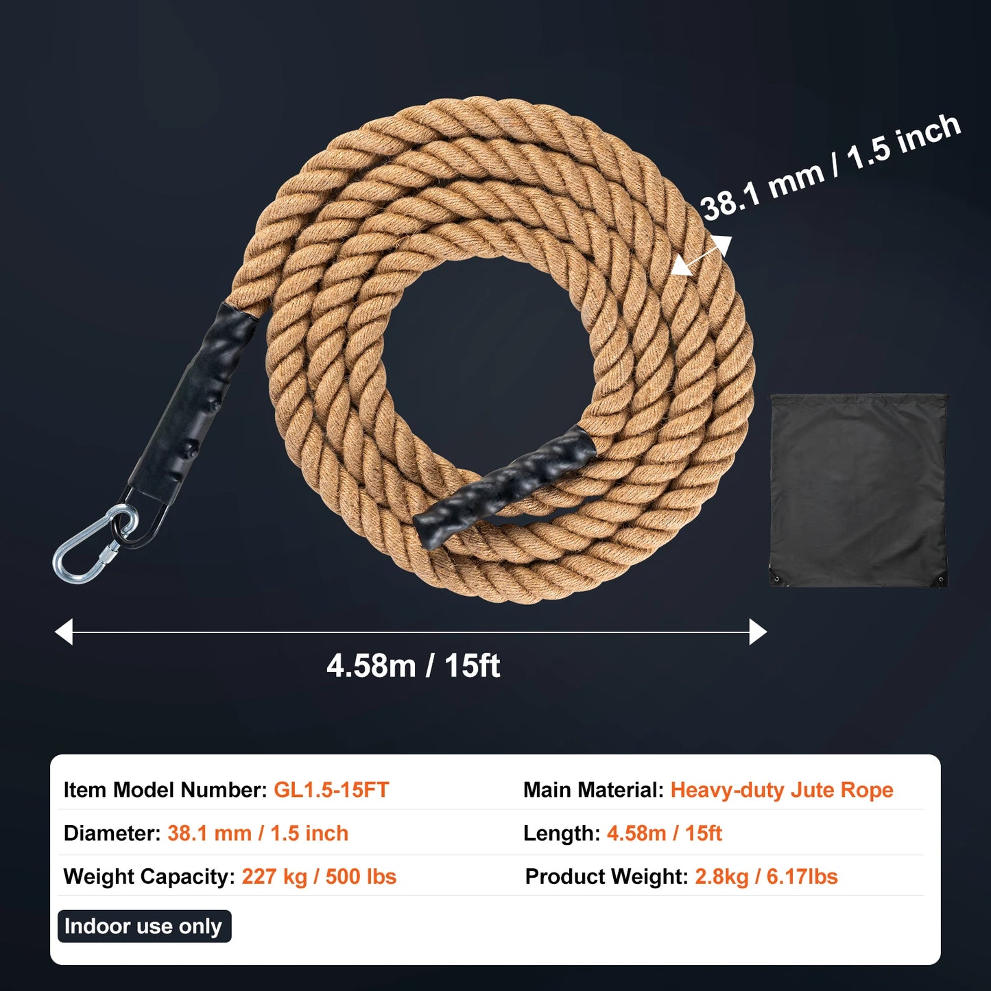 10ft Climbing Rope for Adults