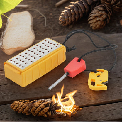 Portable Tinder Maker with Fire Starter Tool