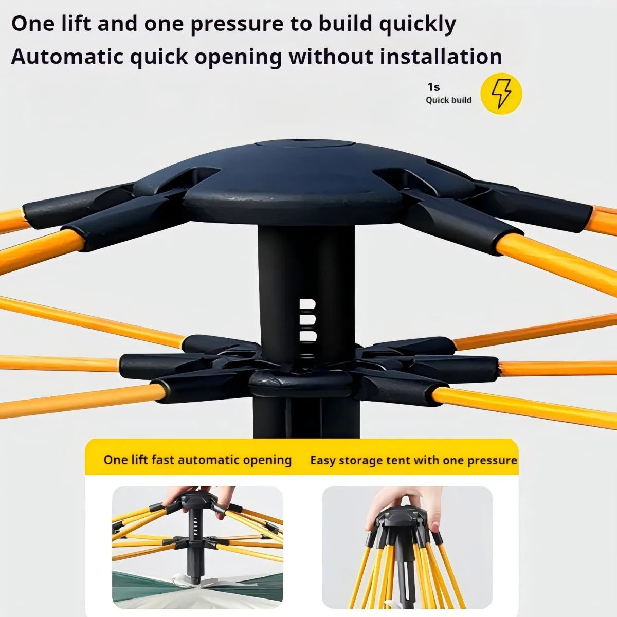 Outdoor Shelter/Tent with Two doors and two windows
